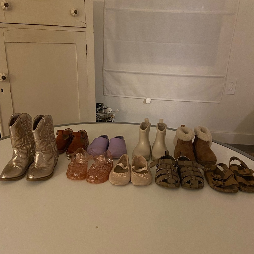 Lot of toddler girls shoes sizes 5 + 6